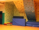 Kletterwand in der Turnhalle